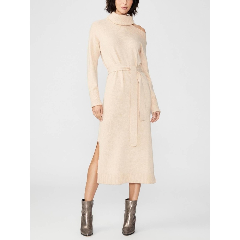 Paige Raundi Turtle Neck Wool Blend Sweaterdress size med